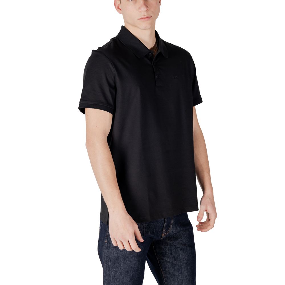 Polo de algodón negro