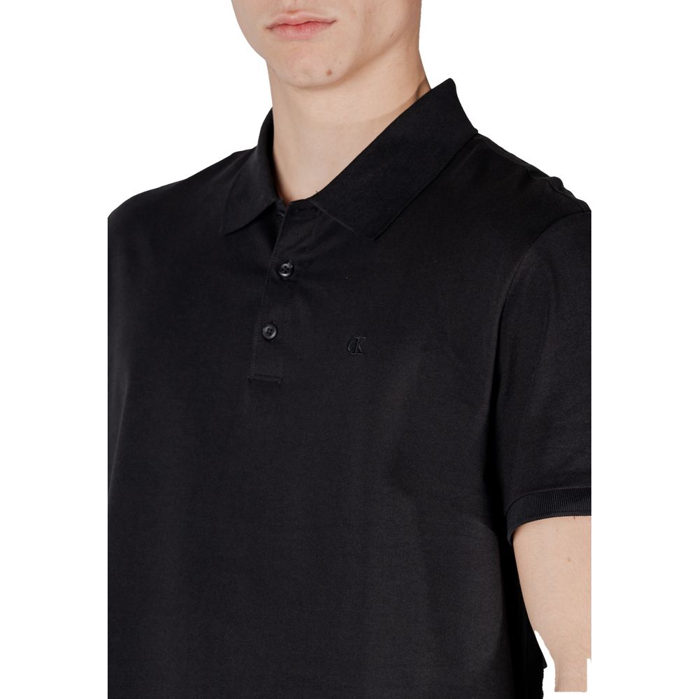 Polo de algodón negro