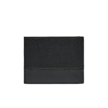 Cartera de piel negra