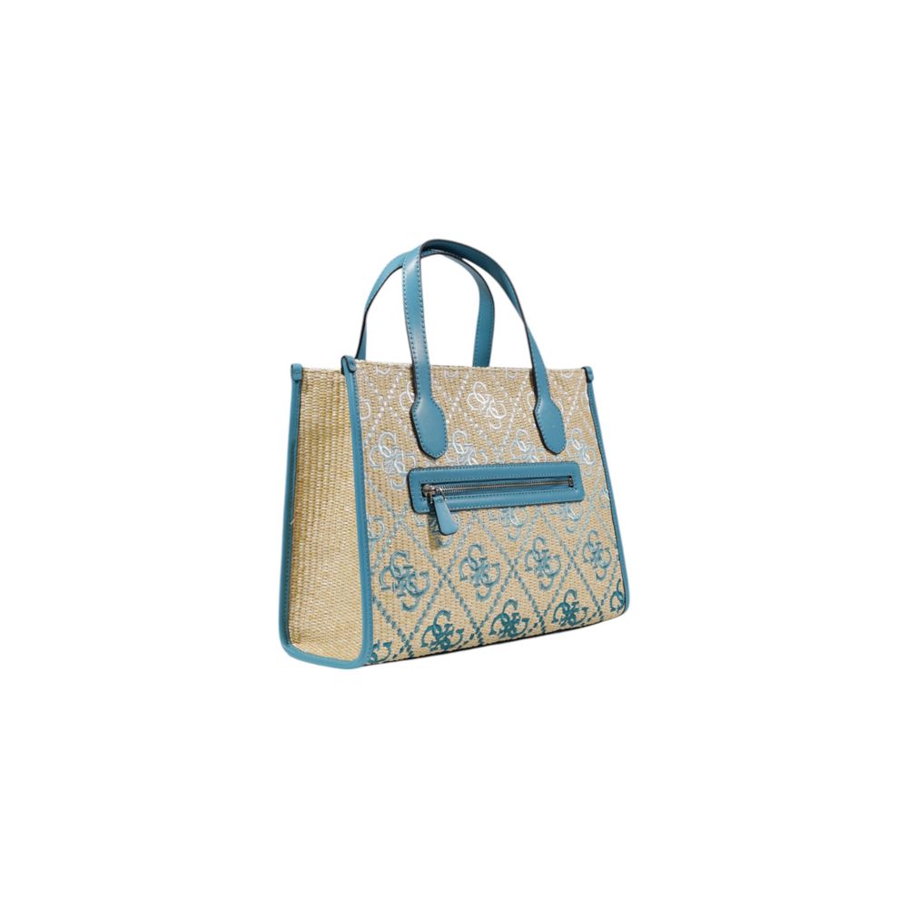 Turquoise Polypropylene Handbag