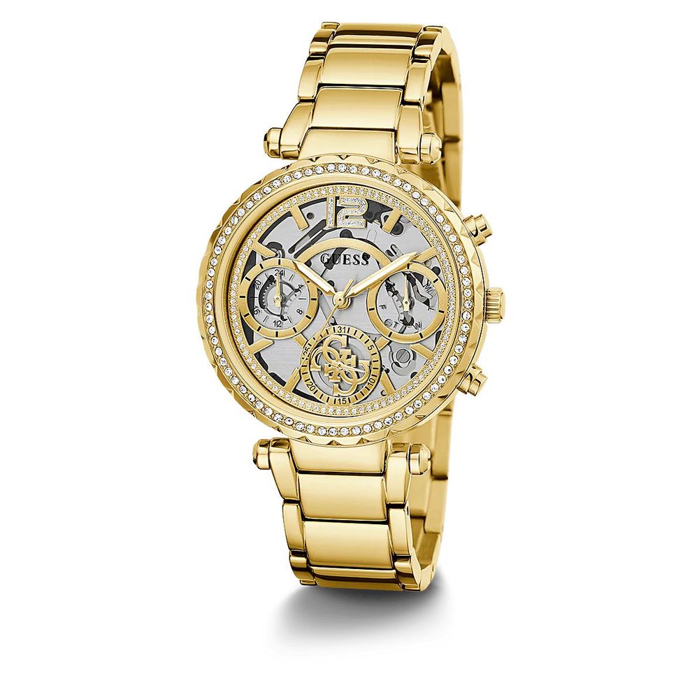 Reloj de acero inoxidable dorado