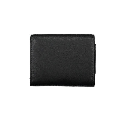 Black Polyester Women Wallet