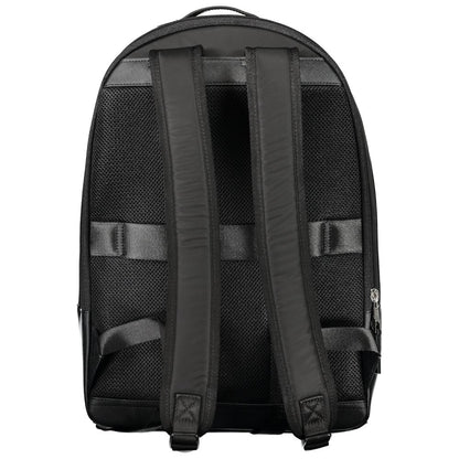 Mochila de poliéster negra para hombre