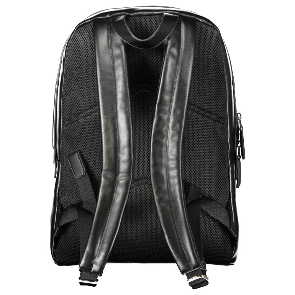 Mochila de poliéster negra para hombre