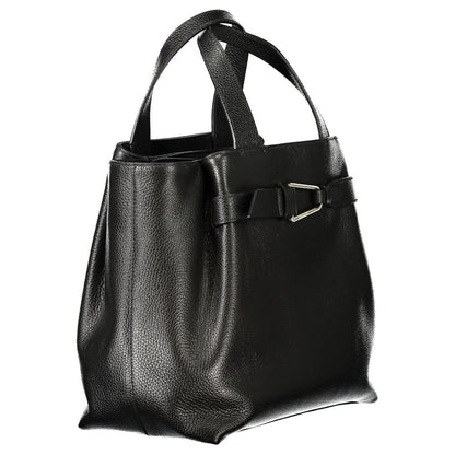 Black Leather Women Handbag