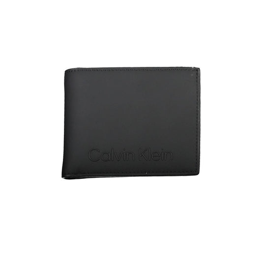 Black Polyester Men Wallet