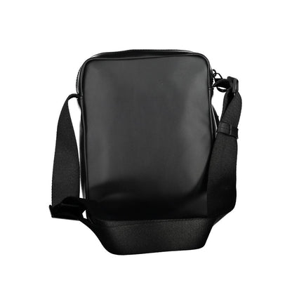 Bolso de hombro para hombre de poliéster negro