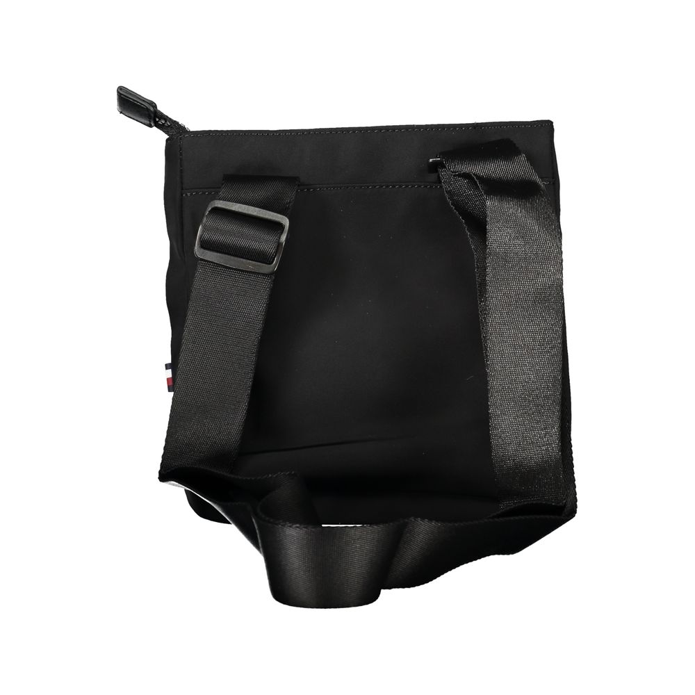 Bolso de hombro para hombre de poliéster negro