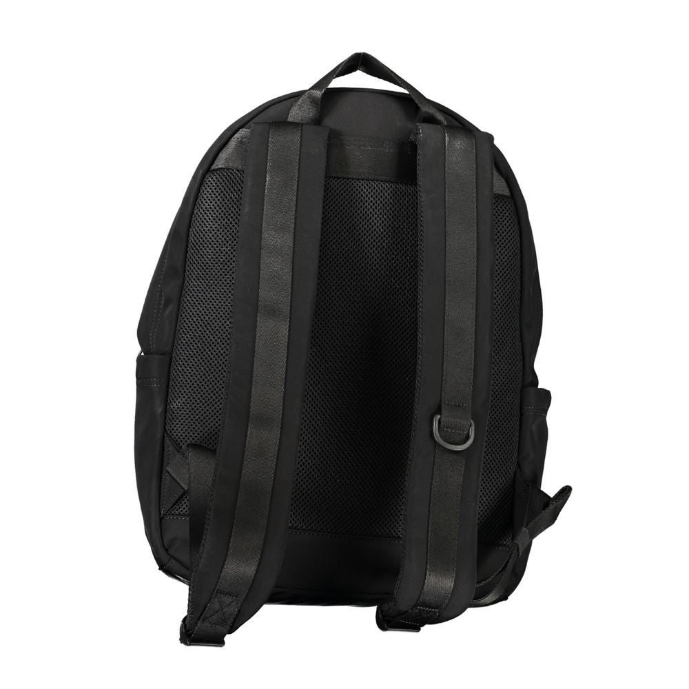 Mochila de poliéster negra para hombre