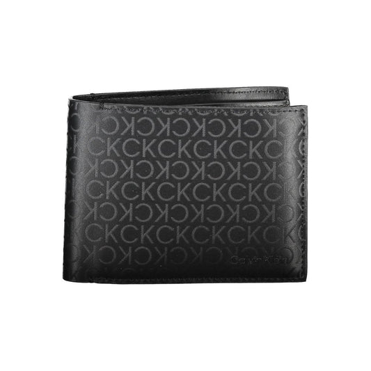 Black Polyester Men Wallet