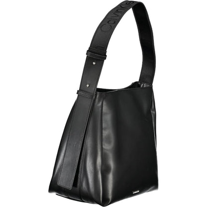 Black Polyester Handbag