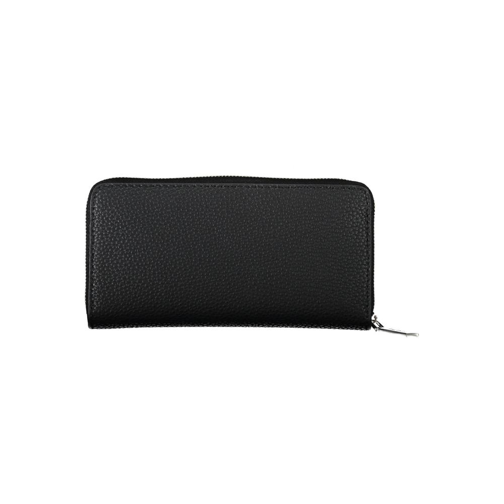 Black Polyester Women Wallet