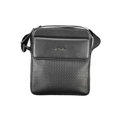 Bolso de hombro para hombre de poliéster negro