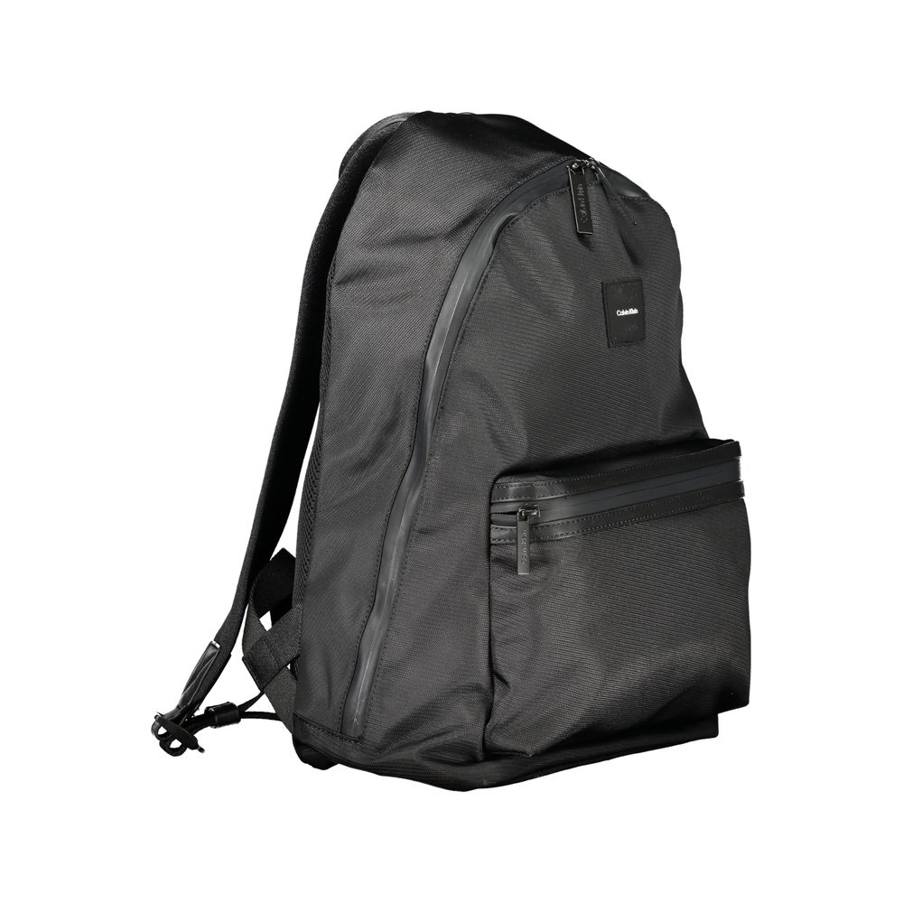 Mochila de poliéster negra para hombre