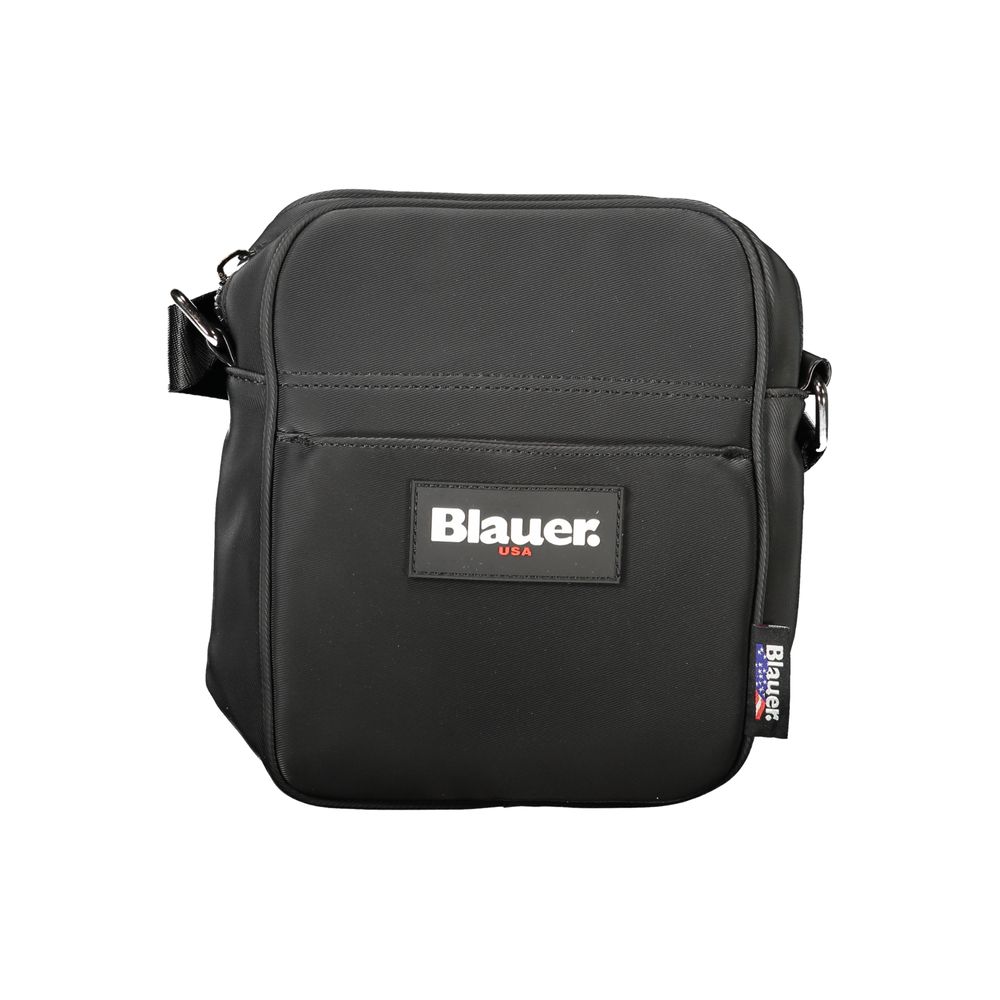 Black Polyester Men Shoulder Bag