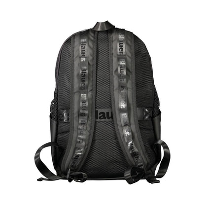 Mochila de poliéster negra para hombre