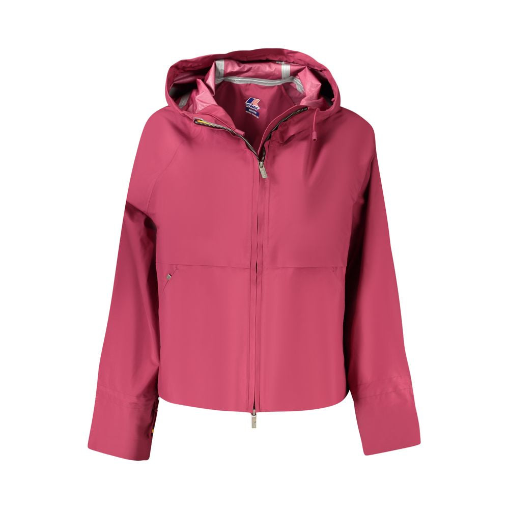 Purple Polyester Women Jacket