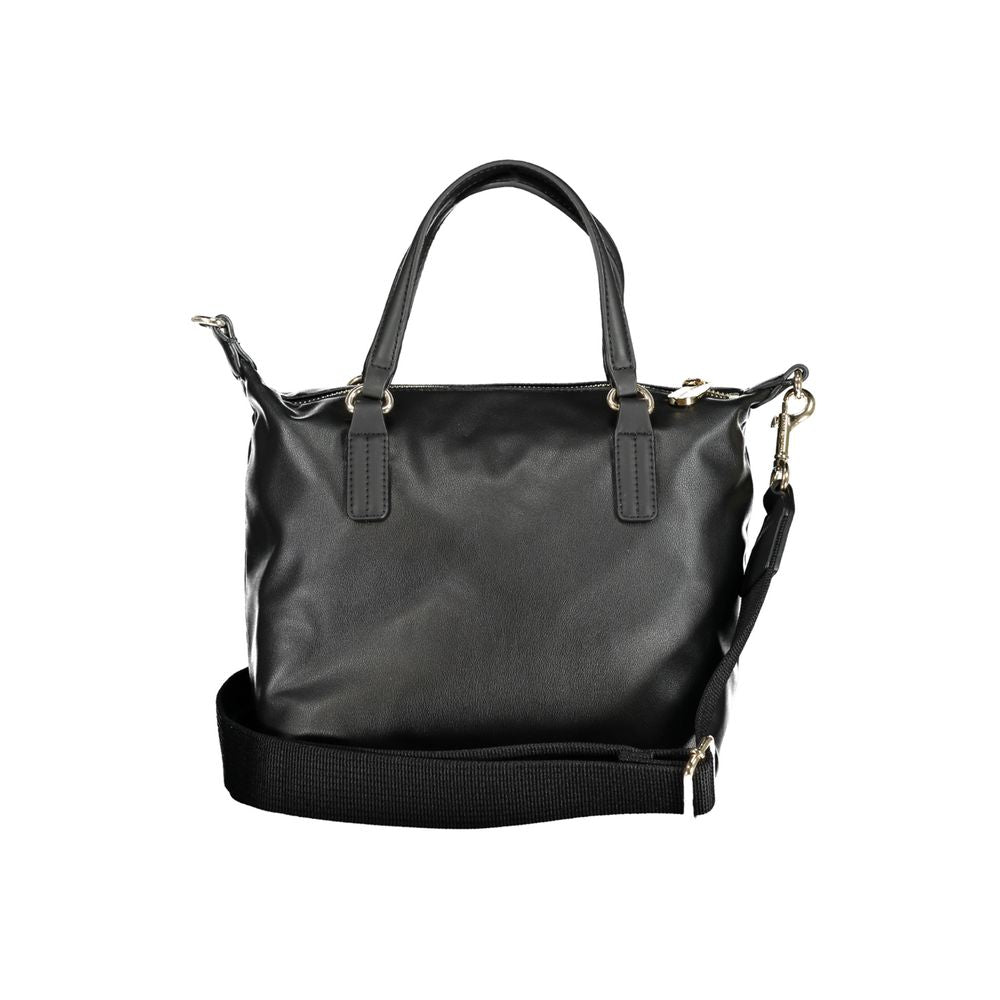 Black Polyester Handbag