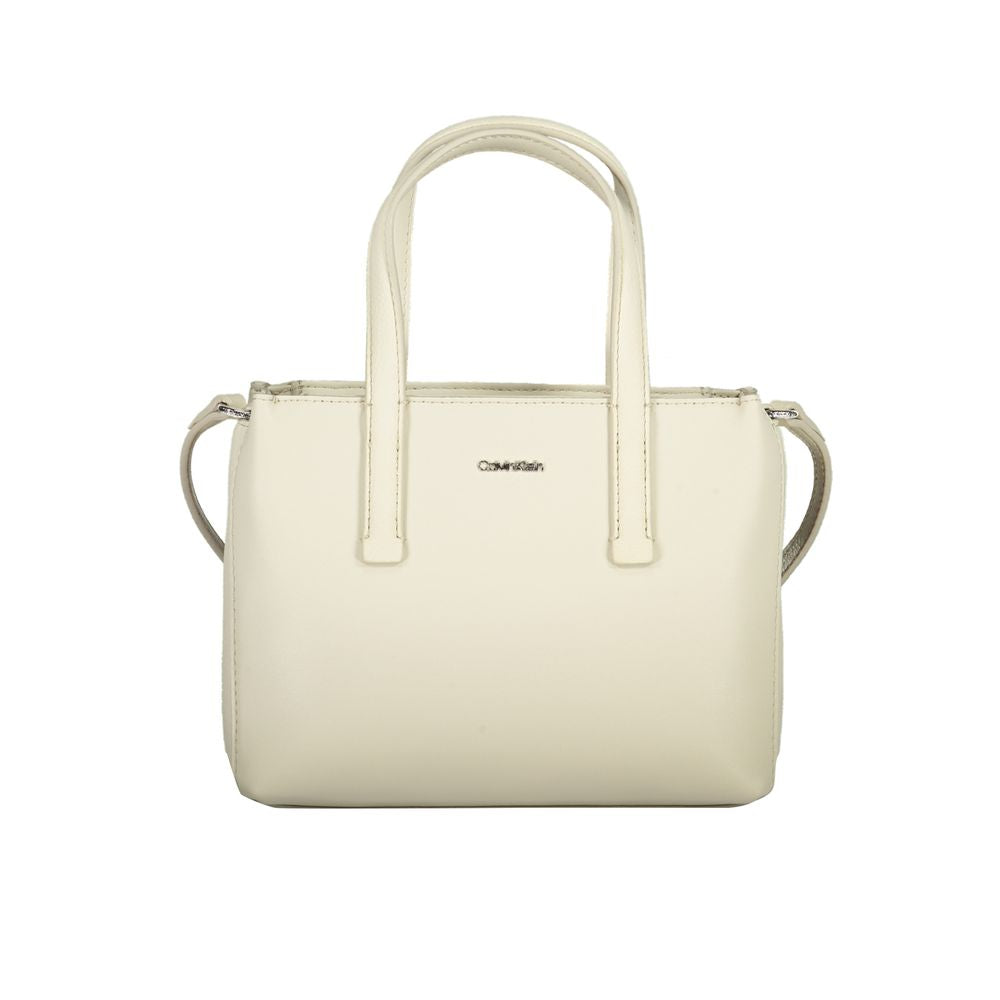 Bolso de poliéster beige