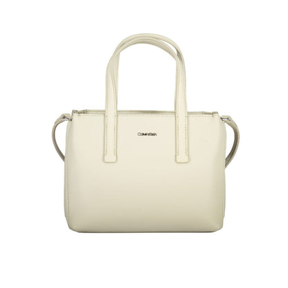 Bolso de poliéster beige