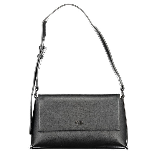 Black Polyester Handbag