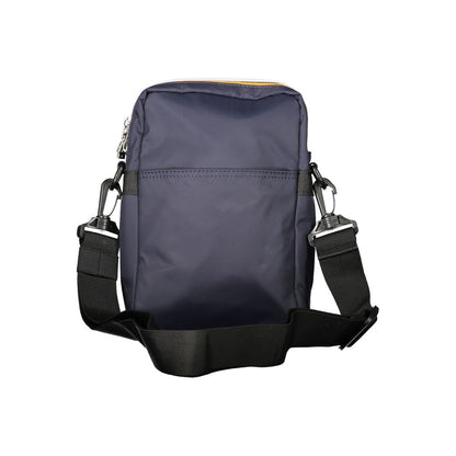 Blue Polyamide Men Shoulder Bag