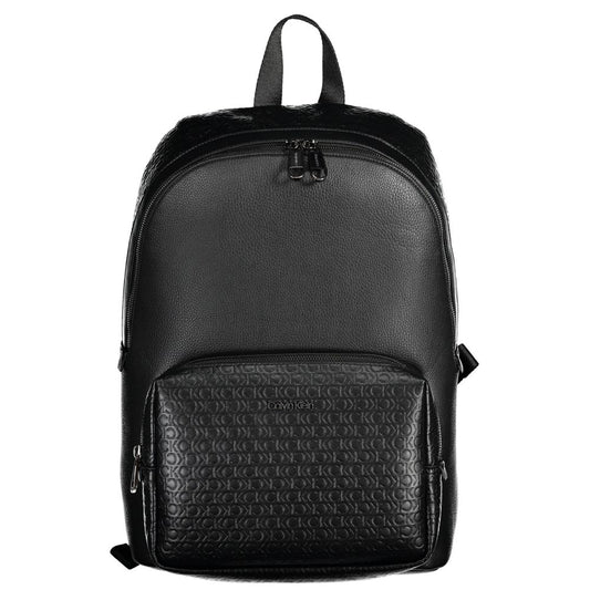 Mochila de poliéster negra para hombre