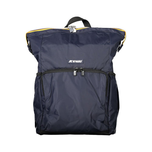 Blue Polyamide Men Backpack