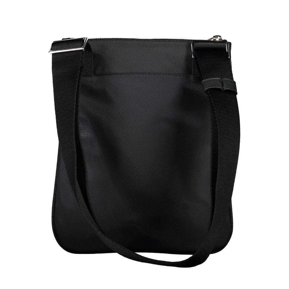 Bolso de hombro para hombre de poliéster negro