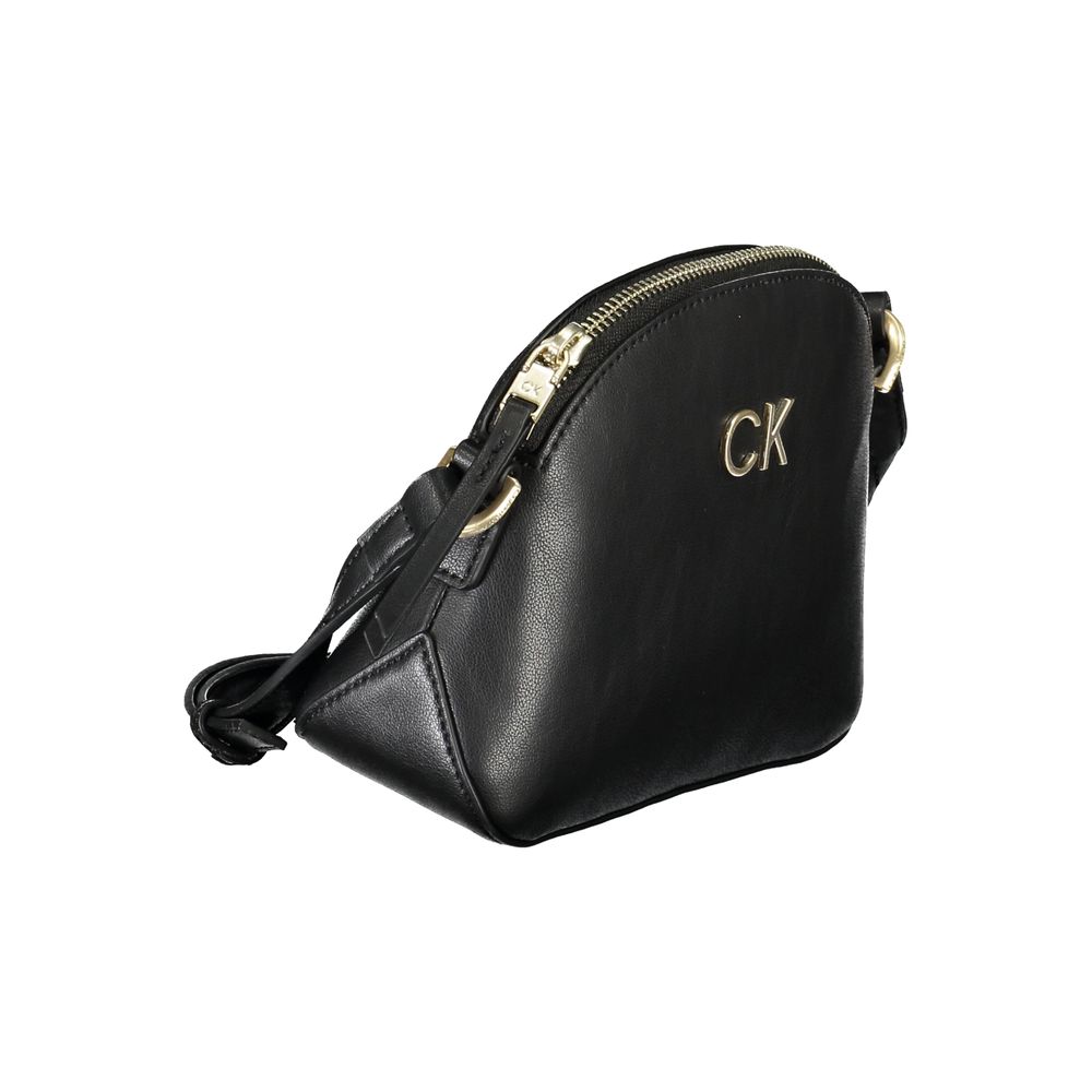 Black Polyester Handbag