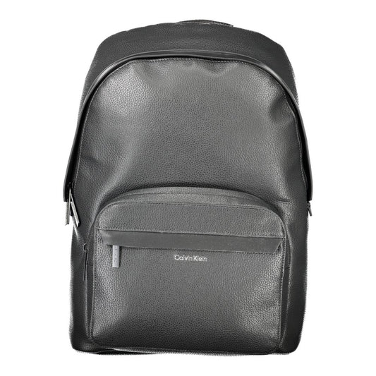 Mochila de poliéster negra para hombre