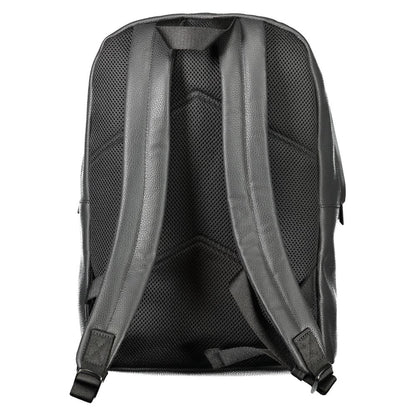 Mochila de poliéster negra para hombre