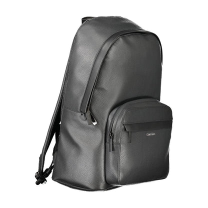 Mochila de poliéster negra para hombre