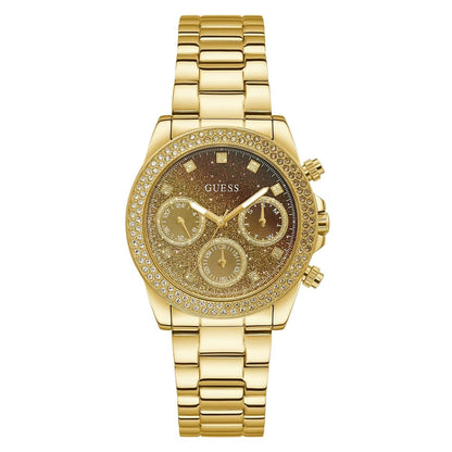 Reloj de acero inoxidable dorado