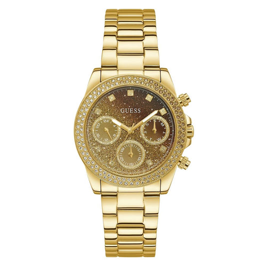 Reloj de acero inoxidable dorado