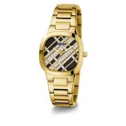 Reloj de acero inoxidable dorado