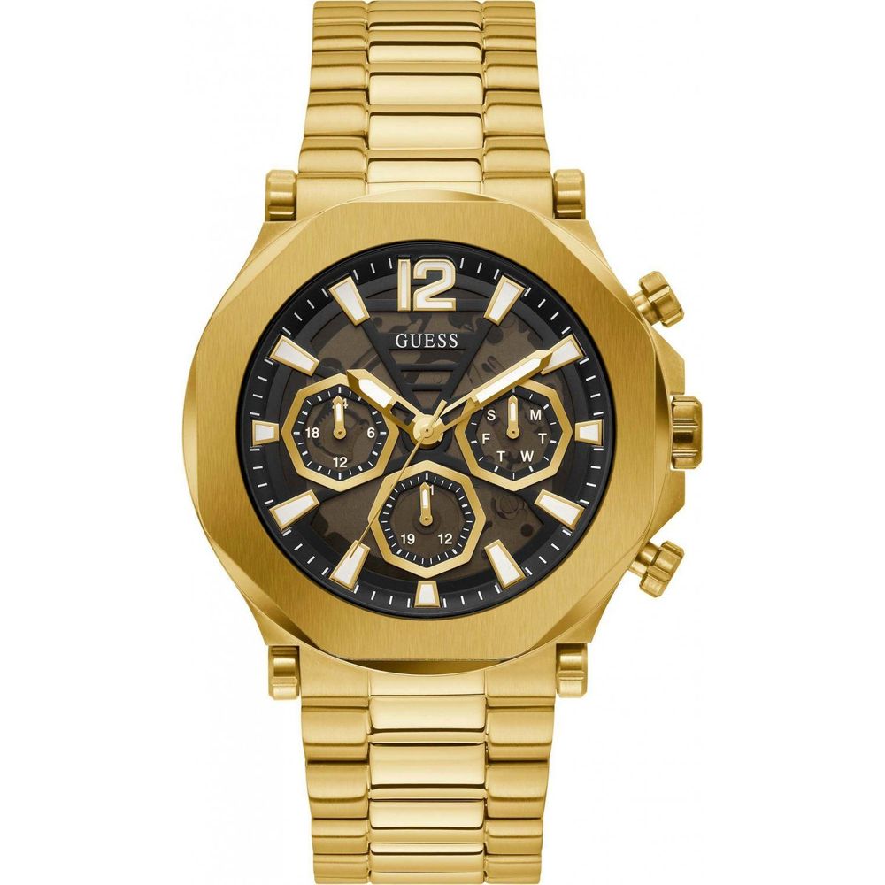 Reloj de acero inoxidable dorado