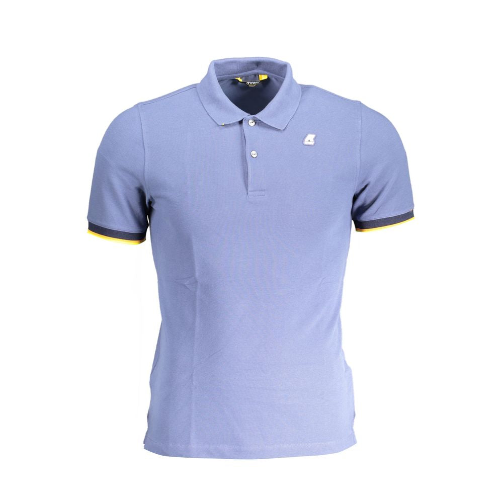 Polo de algodón azul