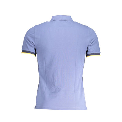 Polo de algodón azul