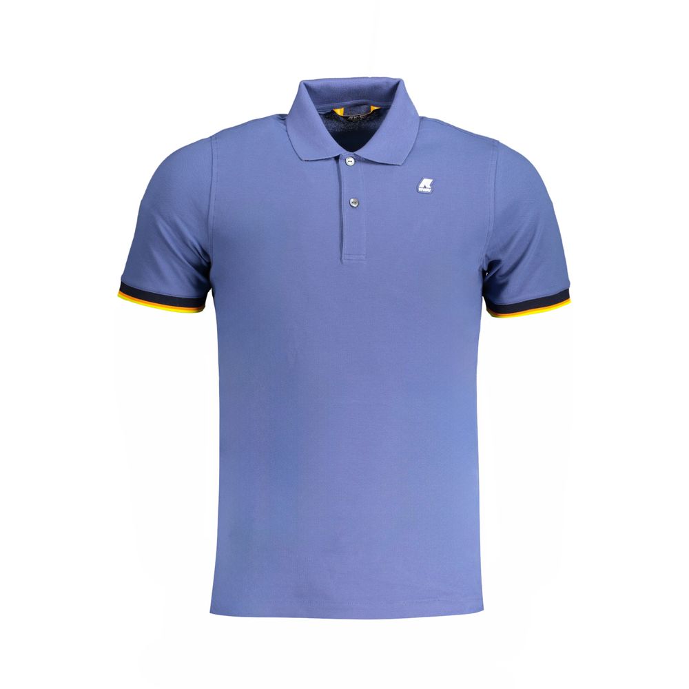 Polo de algodón azul