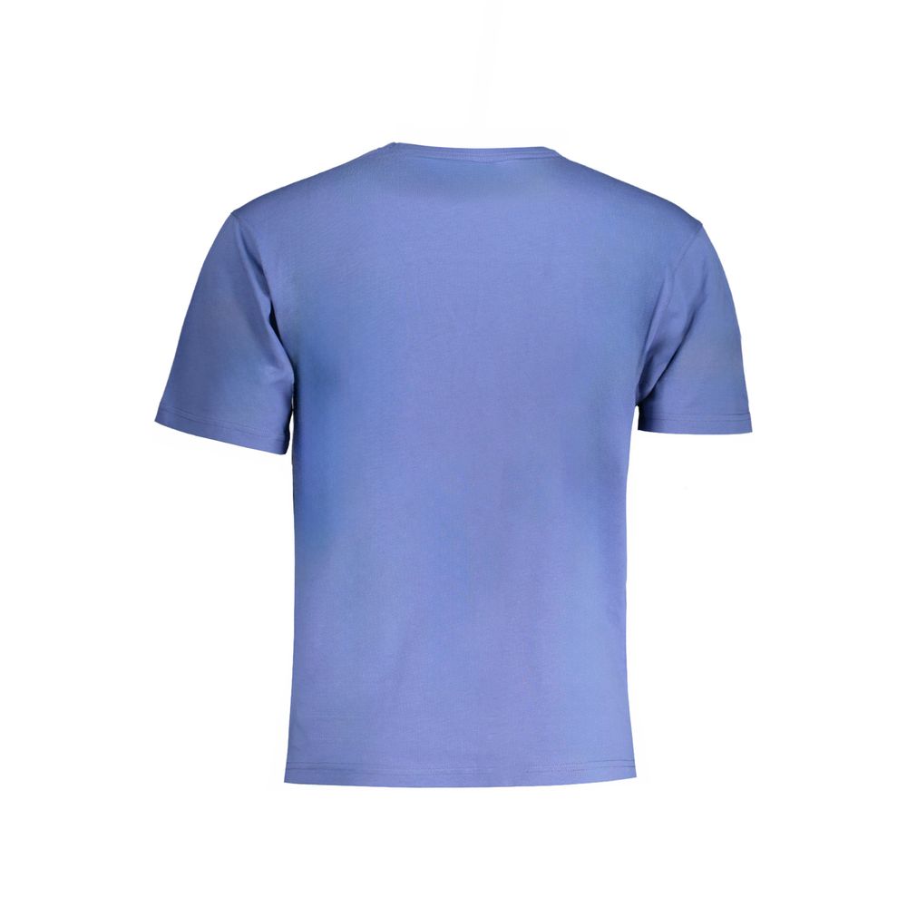 Camiseta azul de algodón