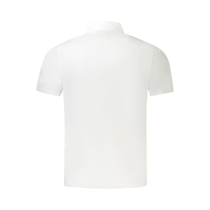 Polo blanco de algodón para hombre