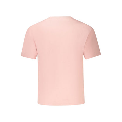 Pink Cotton Men T-Shirt