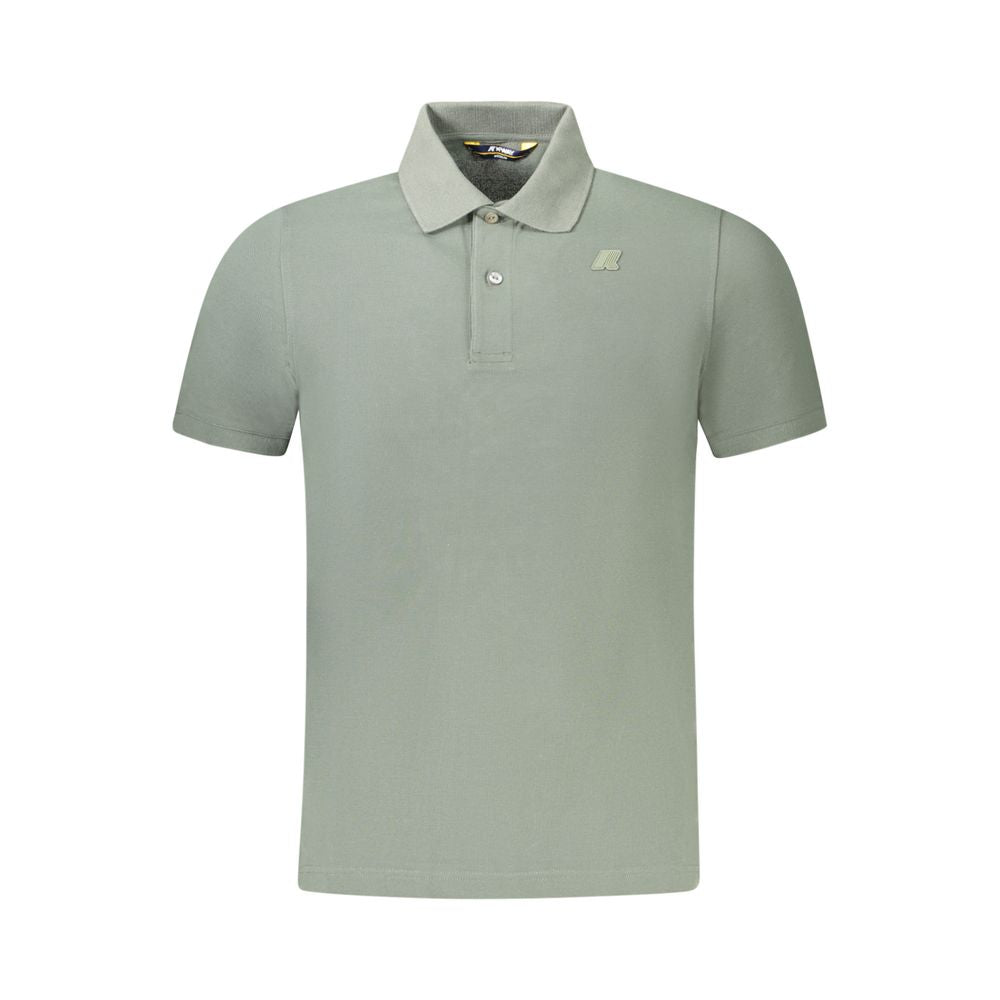 Polo verde de algodón para hombre