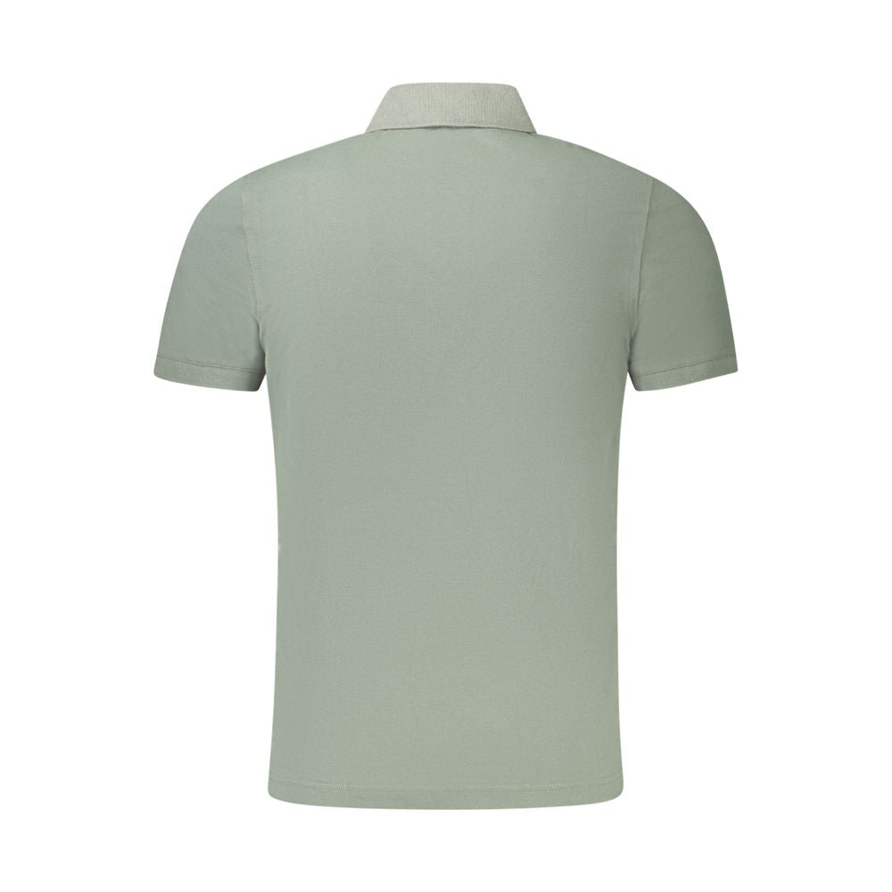 Polo verde de algodón para hombre