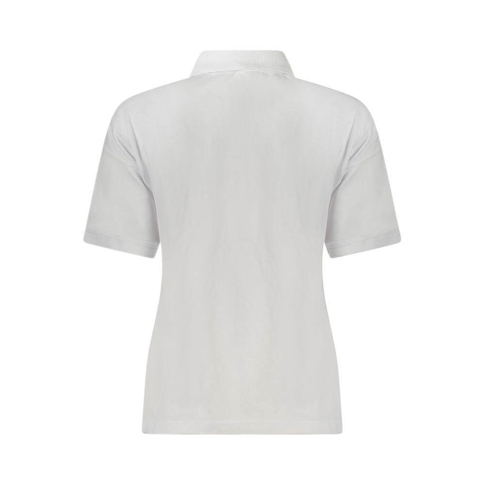 Polo blanco de algodón para mujer