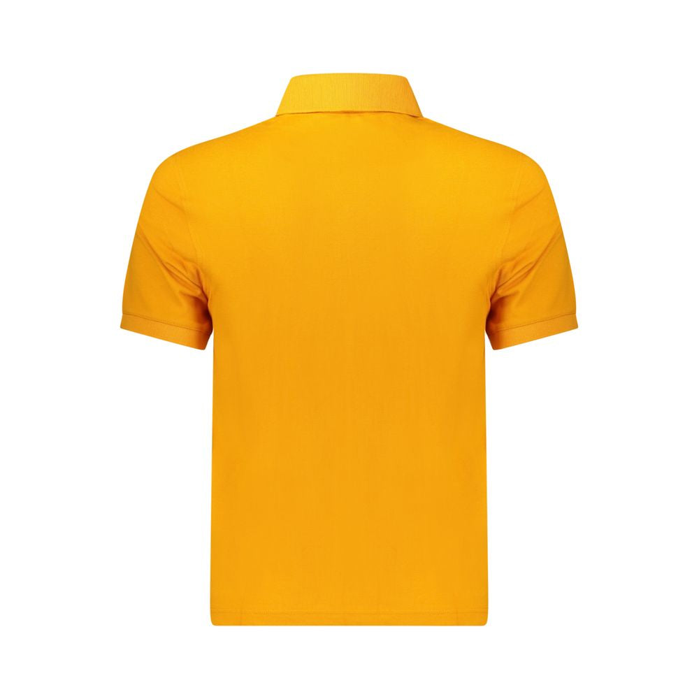 Polo naranja de algodón para hombre