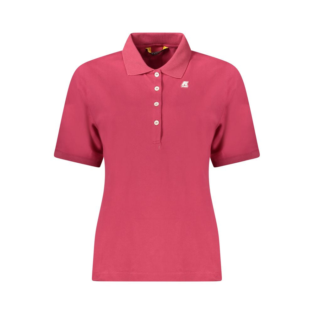 Polo rosa de algodón para mujer