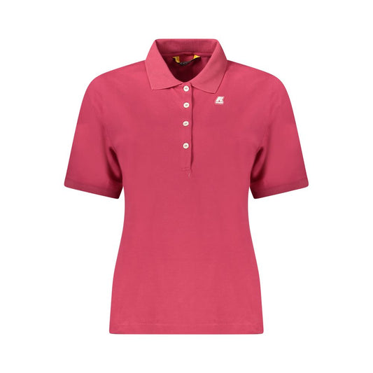 Polo rosa de algodón para mujer