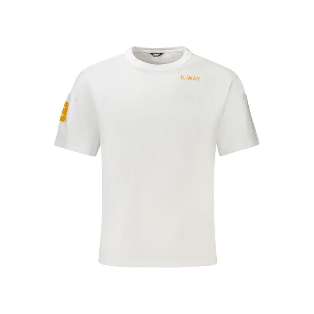 Camiseta blanca de algodón para hombre